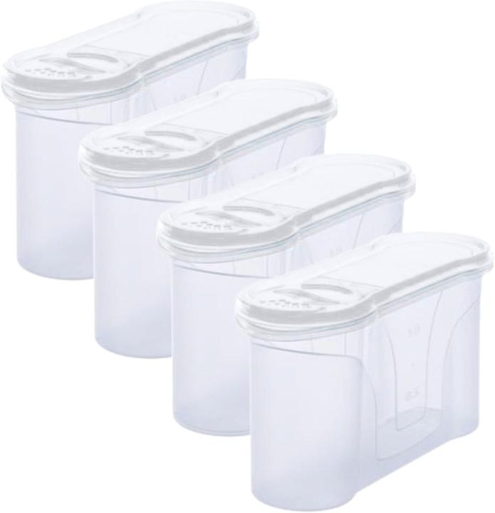 Produktbild Novaliv Schüttdosen 4 STÜCK Vorratsdose zum Streuen 1,3 Liter - Masse (LxBxH): 22 x 13 x 8,5 cm - Dos (1.30 l)