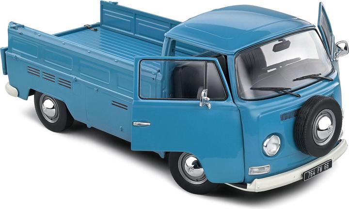 Productafbeelding Solido 1:18 Volkswagen T2 Pick up 1968 blauw