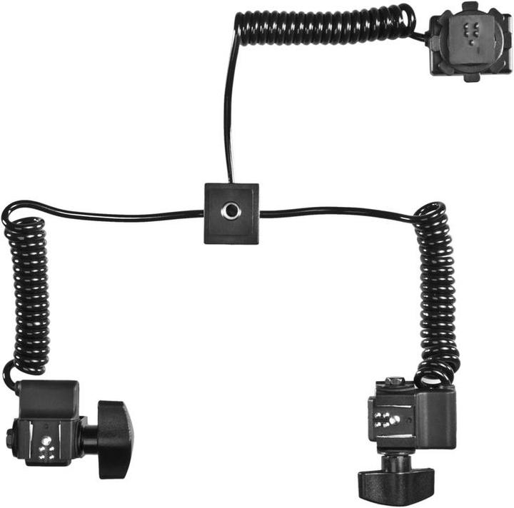Produktbild Walimex Makro Blitzschiene Basic mit Y-Kabel Canon (Blitzhalterung)