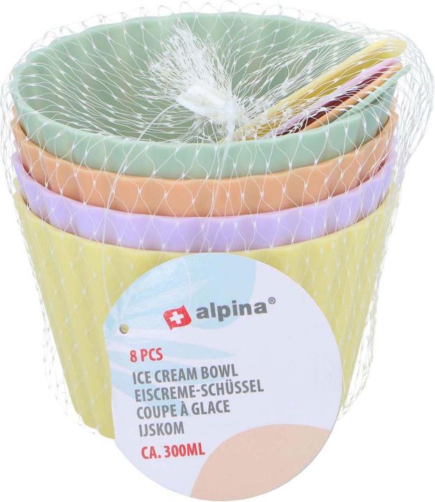 Produktbild alpina Ice cream bowl 4pc (11 cm, 4 l, 8 x)