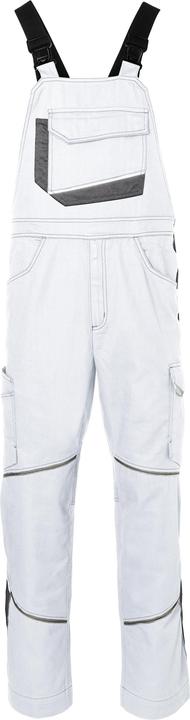 Kübler Latzhose ICONIQ cotton weiss/anthrazit Form 3140 Grösse 56 (56)