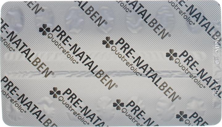 Nutritional values and ingredients Natalben Quatrefolic (28 Piece, Capsules, 28 g)