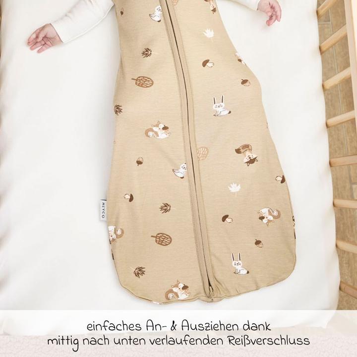 Produktbild Meyco Forest Animals kokon puckschlafsack (70 cm, 0.3 TOG, Ganzjahr)