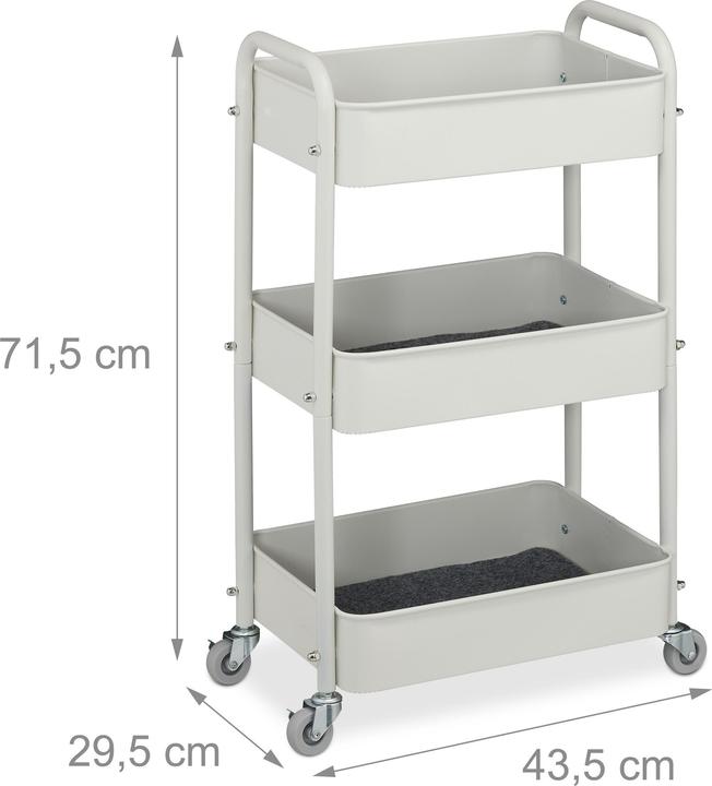 Image du produit Relaxdays Desserte de cuisine