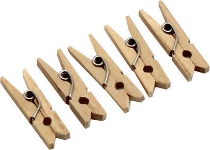 Produktbild Artoz Klammern natur Holzklammern klein 25x3mm (24 x)