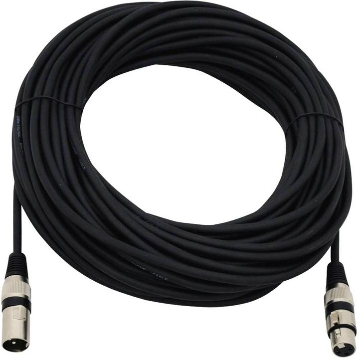 Image du produit Omnitronic Câble de connexion XLR 3 pôles 25m sw (25 m, XLR)