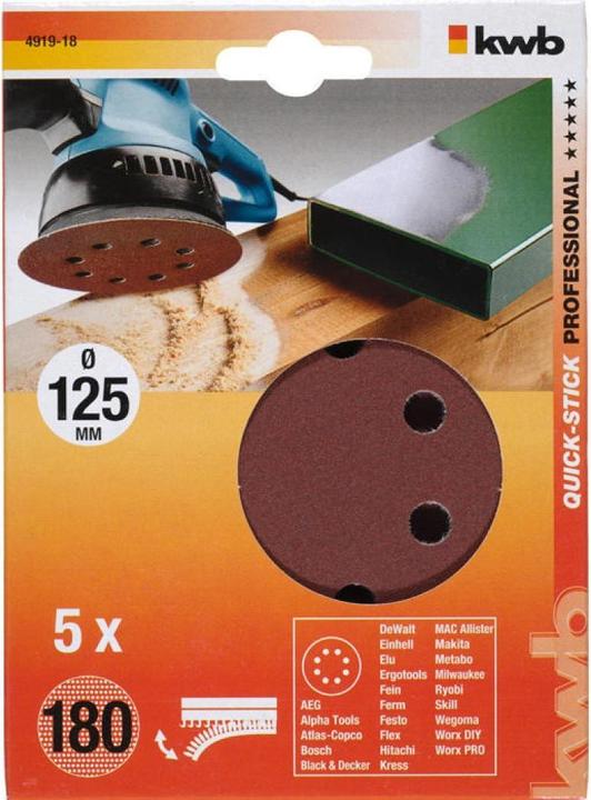 Produktbild kwb Klett-Haftscheiben (180)