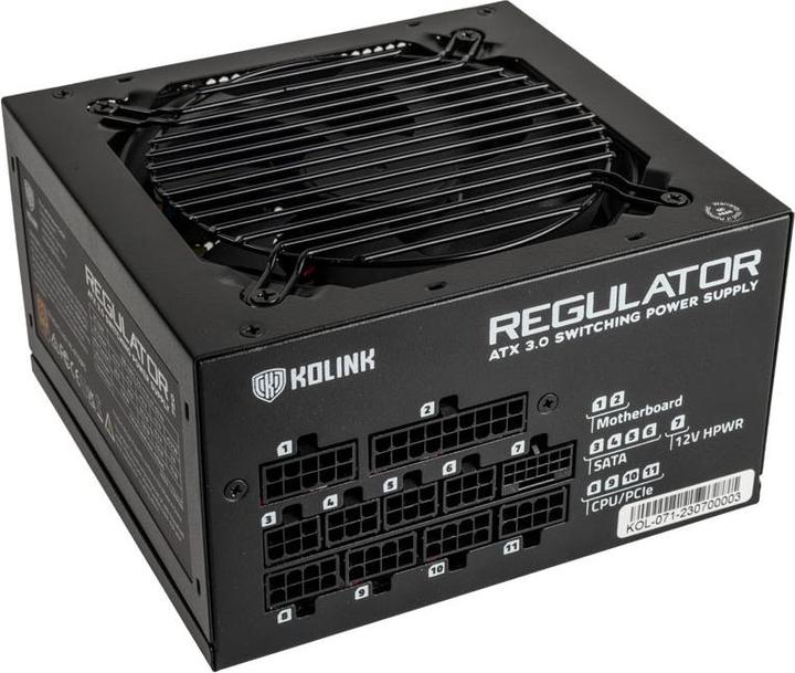 Produktbild Kolink Regulator 80 PLUS Gold Netzteil, ATX 3.0, PCIe 5.0, modular - 750 Watt (750 W)