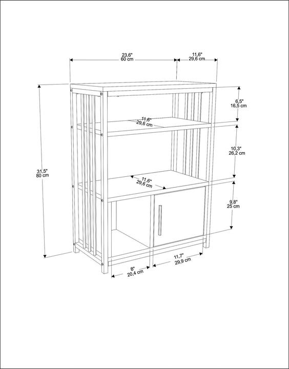 Produktbild Hanah Home Anne (60 x 80 x 29.5 cm)