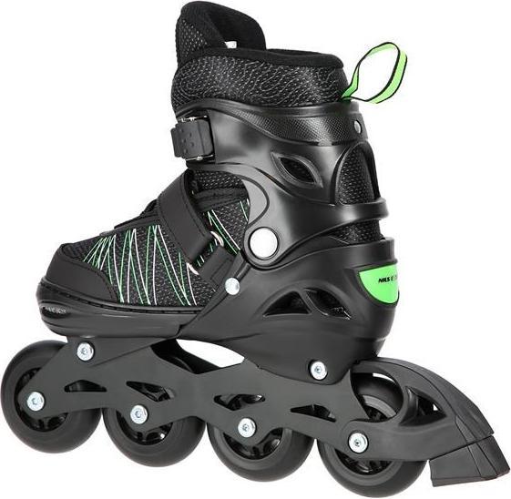Actual product image Nils Roller Skates/Hockey Skates NH11912 black-green - PU80 mm/82A (L 39-42) (40)