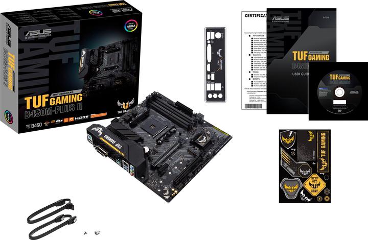 Actual product image ASUS TUF B450M-Plus II Gaming (AM4, AMD B450, mATX)