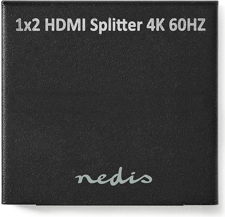 Immagine prodotto Nedis VSPL3472AT. Tipo di porta video: HDMI, Uscita utente: 2x HDMI. Colore del prodotto: Nero, Materiale