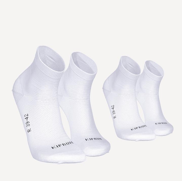 Actual product image Kiprun Running socks half-high thin 2-pack - Run 500 (39, 42)