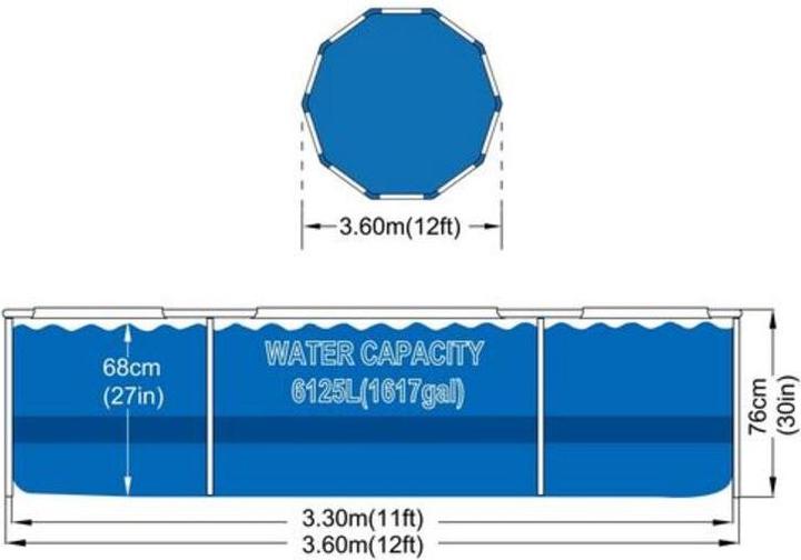 Productafbeelding Avenli Basis (Ø 360 x 76 cm)