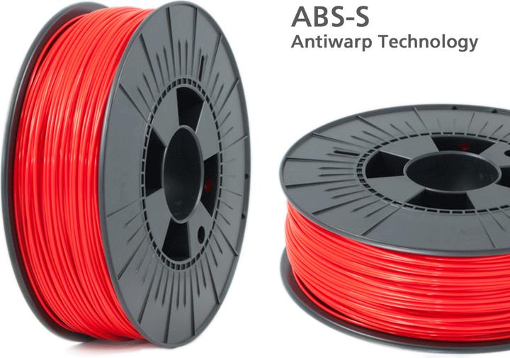 Actual product image Volaprint ABS-S Special Filament 2.85mm red 1kg, AntiWarp (ABS-X, 2.85 mm, 1000 g, Red)