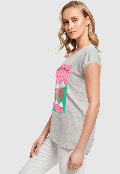 Actual product image Mister Tee MisterTee Ladies Milkshake Tee - Extended Shoulder Tee - 178079 (L)