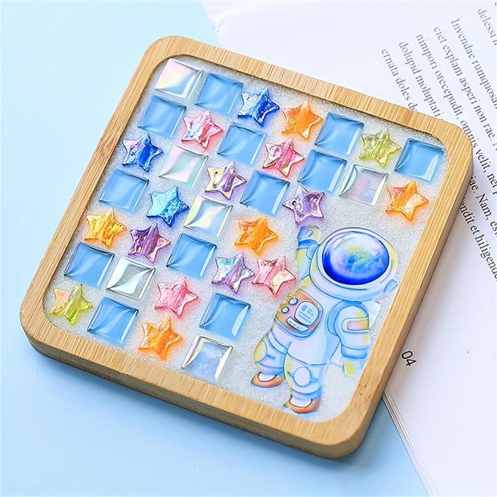 Immagine prodotto Activity Board Tessere di mosaico in vetro fai da te per l'artigianato, kit di mosaico a colori misti con