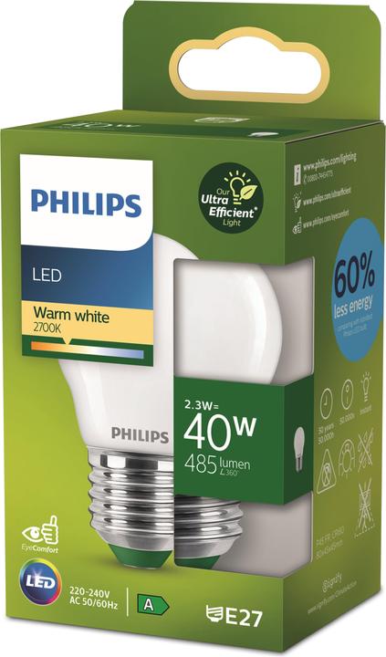 Immagine prodotto Philips Ultra efficiente (E27, 2.30 W, 485 lm, 1 x, A)