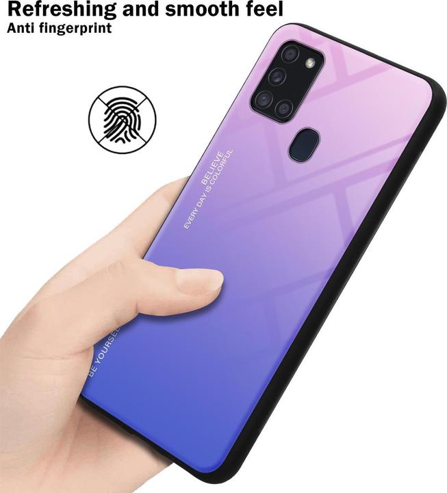 Image du produit Cadorabo Couverture en verre TPU 2 couleurs (Samsung Galaxy A21s)