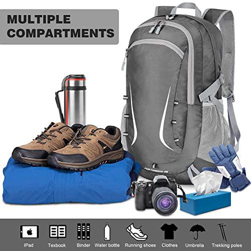 Produktbild Only-Bags.Store Faltbarer Rucksack, grosse leichte Rucksäcke Wasserdichter Wanderrucksack (40 l)