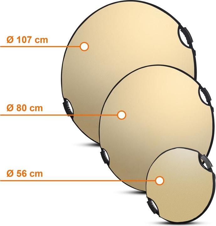 Produktbild Walimex pro Pro 5 in 1 Faltreflektor wavy comfort (Faltreflektor, 80 cm)