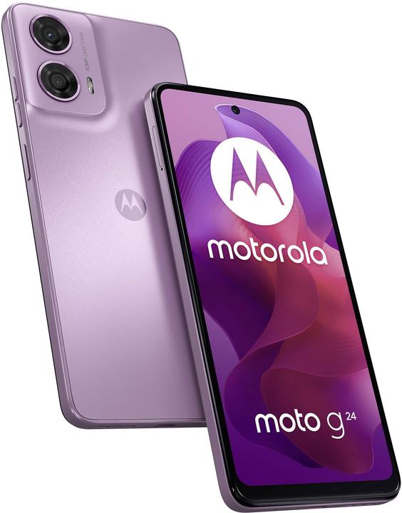 Produktbild Motorola moto g24 (128 GB, Pink Lavender, 6.56", Dual SIM, 50 Mpx, 4G)