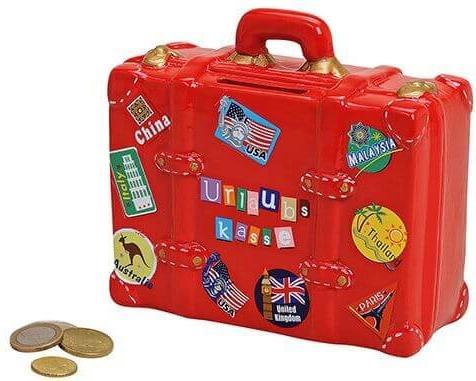 Actual product image Sombo Suitcase with holiday sticker (14 x 6 x 13 cm)