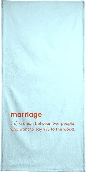 Produktbild Juniqe For Newlyweds - Hochzeiten (70 x 140 cm)