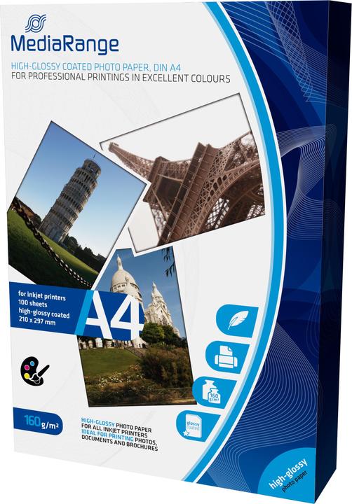 Actual product image MediaRange Photo paper (160 g/m², A4, 100 x)