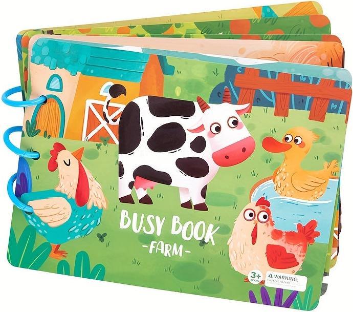 Produktbild Activity Board Kinder-Beschäftigungsbuch, Frühpädagogik-Beschäftigungsbuch für Kinder, Tiererkennung