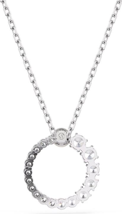 Swarovski Matrix Halskette Kristallperle Rundschliff Weiss (Swarovski Metall)