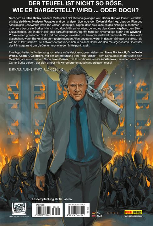 Produktbild Panini Reiser:Aliens: What if...? Was wäre, w (Deutsch, Paul Reiser, Leon Reiser, Brian Volk-Weiss, Hans Roionoff, Adam F. Goldber, 2025)