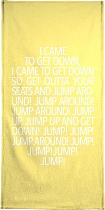 Immagine prodotto Juniqe Salto Giallo - Testi (70 x 140 cm)