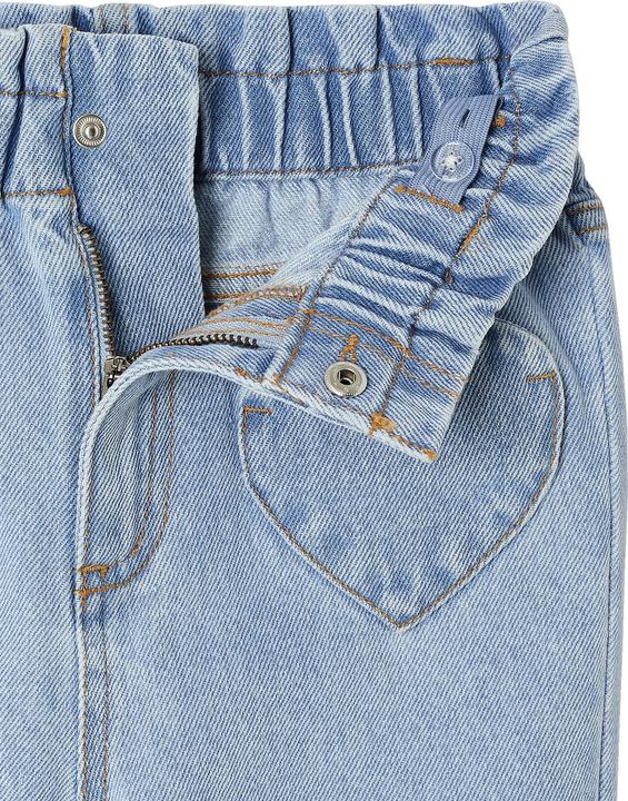 Produktbild Vertbaudet Mädchen Paperbag-Jeans mit Herz-Taschen (116)