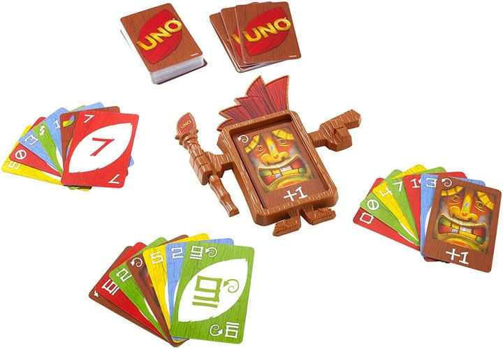 Actual product image Mattel Games UNO Tiki Twist (Italian, French, English, German)