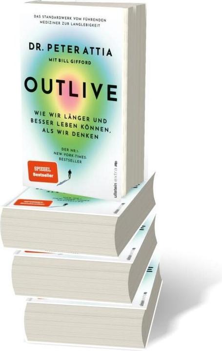 Actual product image Outlive (German, Susanne Warmuth, Peter Attia, Jorunn Wissmann, Bill Gifford, 2024)