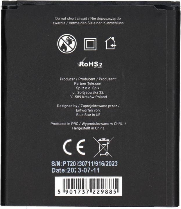 Actual product image Partner Telecom Battery Blue Star BLUE STAR battery for SAMSUNG S7710 Galaxy Xcover 2 1500 mAh