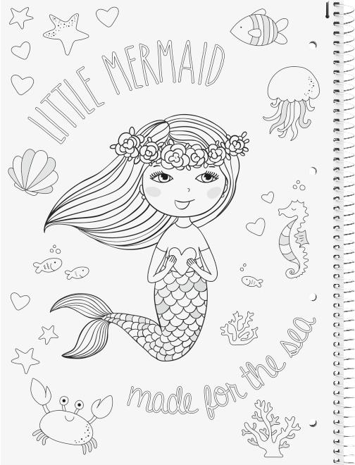 Image du produit Mermaid (A4, À rayures, Couverture souple)