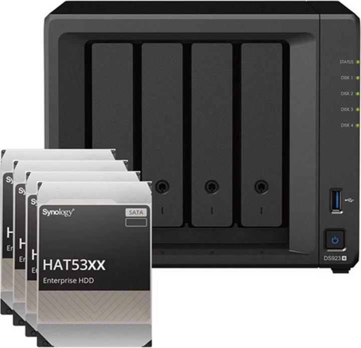 Actual product image Synology DS923+ (4 x 8 TB, Synology HAT 53xx)