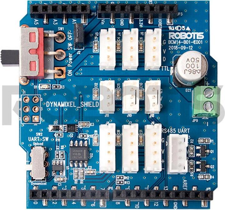 Actual product image Robotis Servo Motor Controller DYNAMIXEL Shield for Arduino MKR (English)
