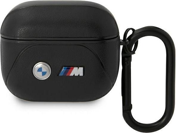Image du produit BMW BMA322PVTK AirPods 3 gen cover czarny/black Leather Curved Line (Sac pour écouteurs)
