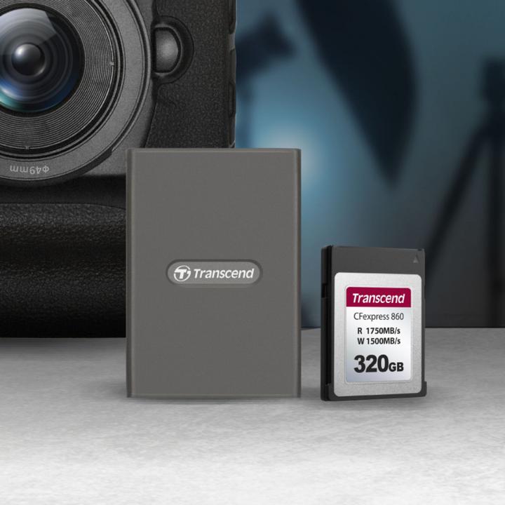 Actual product image Transcend CFexpress Card 320GB SLC (320 GB, CFexpress type B)