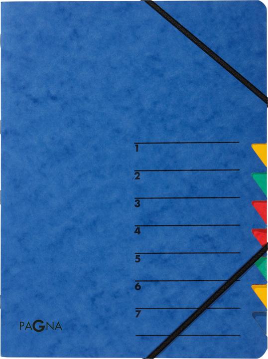 Produktbild Pagna Dokumentenmappe Easy, DIN A4, Gummizugverschluss, 7-teilig (A4, 5 x)