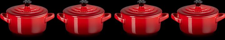 Image du produit Le Creuset Set de 4 mini-cocotte «rouge cerise»