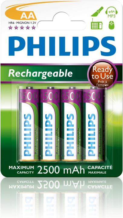 Image du produit ProPlus Rechargeable (4 pcs, AA, 2500 mAh)