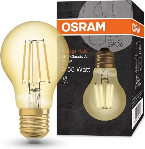 Actual product image Osram Vintage 1906 (E27, 6.50 W, 725 lm, 1 x, F)