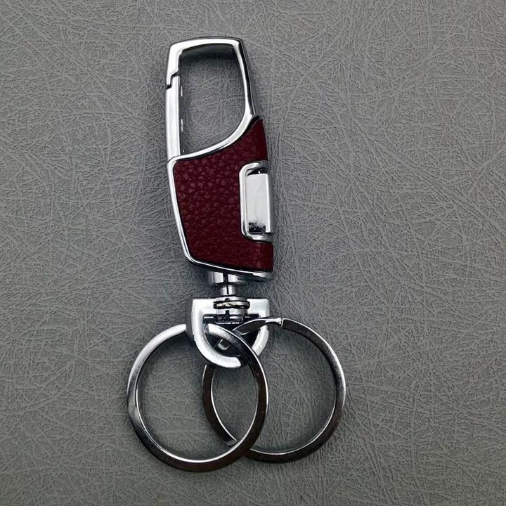 Actual product image Swissdetector Elegant, sturdy key ring - Red