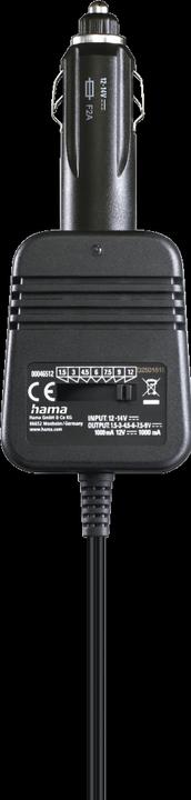 Immagine prodotto Hama Alimentatore per auto, regolabile, 1000mA, 12W, max 12V, stabilizzato, 8 adattatori