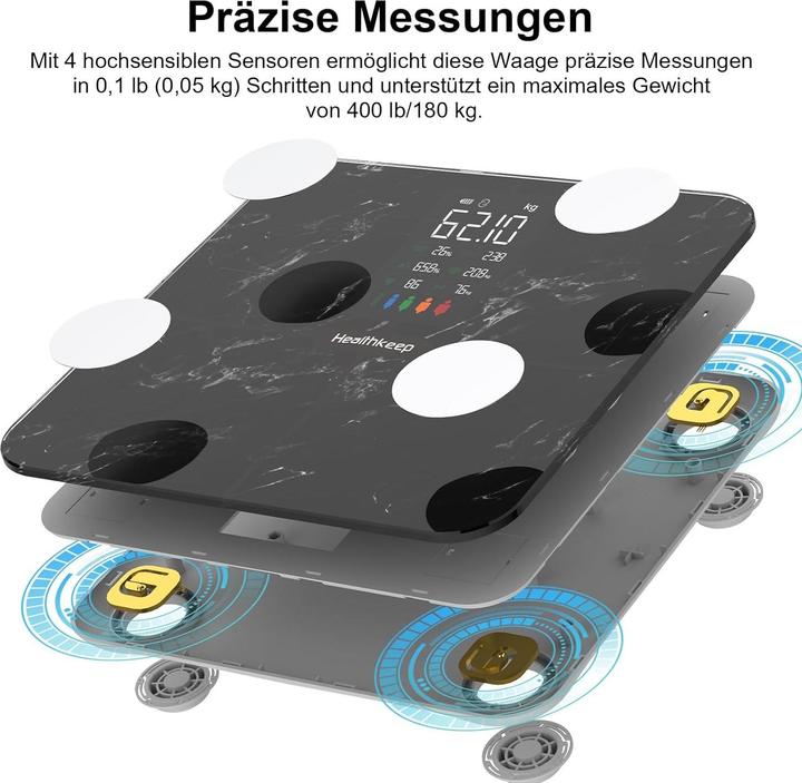 Image du produit Healthkeep Körperfettwaage (180 kg)