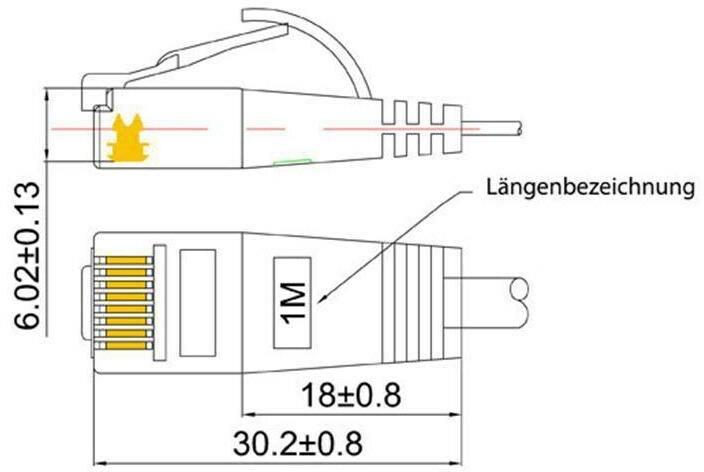 Actual product image Wirewin Network cable (UTP, CAT6, 2 m)
